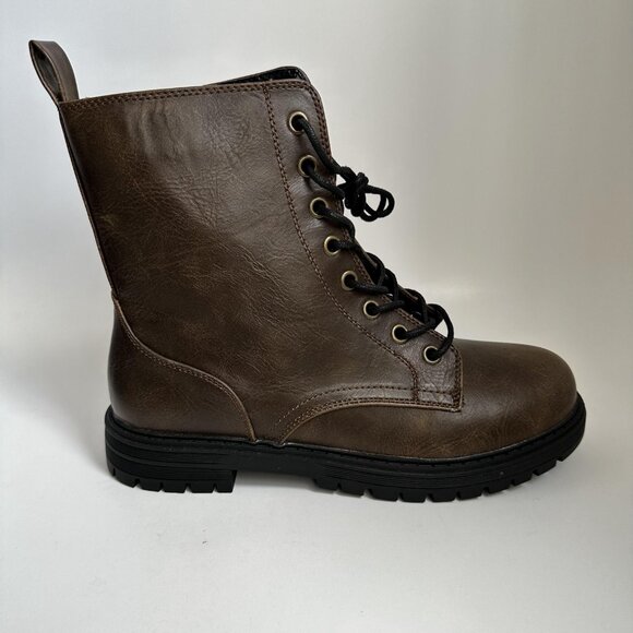 Sonoma So Reindeer Women Boots Combat Zipper Closure Brown Size 9.5 Med NWOB - Picture 4 of 9